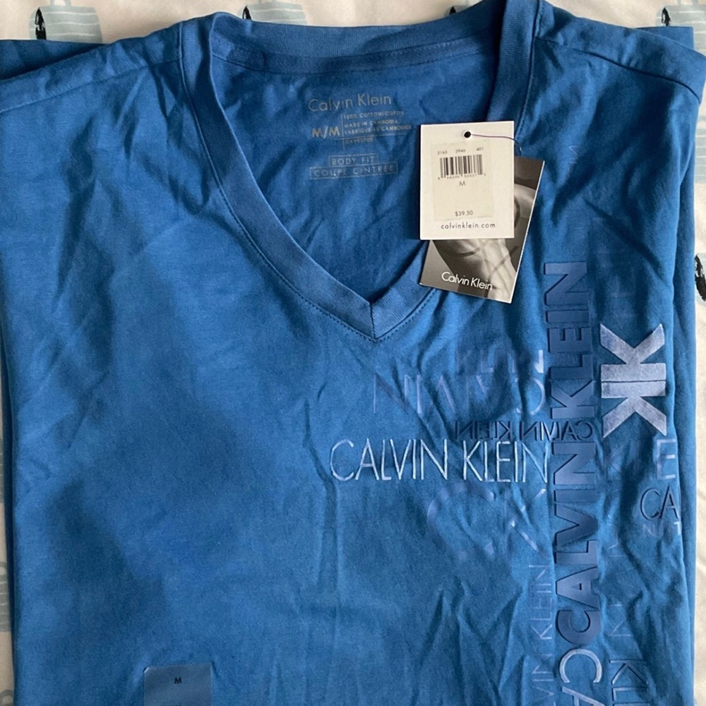 Calvin Klein Blue Short Sleeve Tee